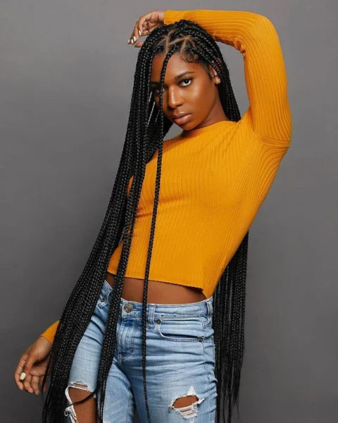 Long box braids