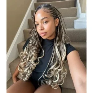 ash blonde curly end braids Pantone Colour of the year FroHub