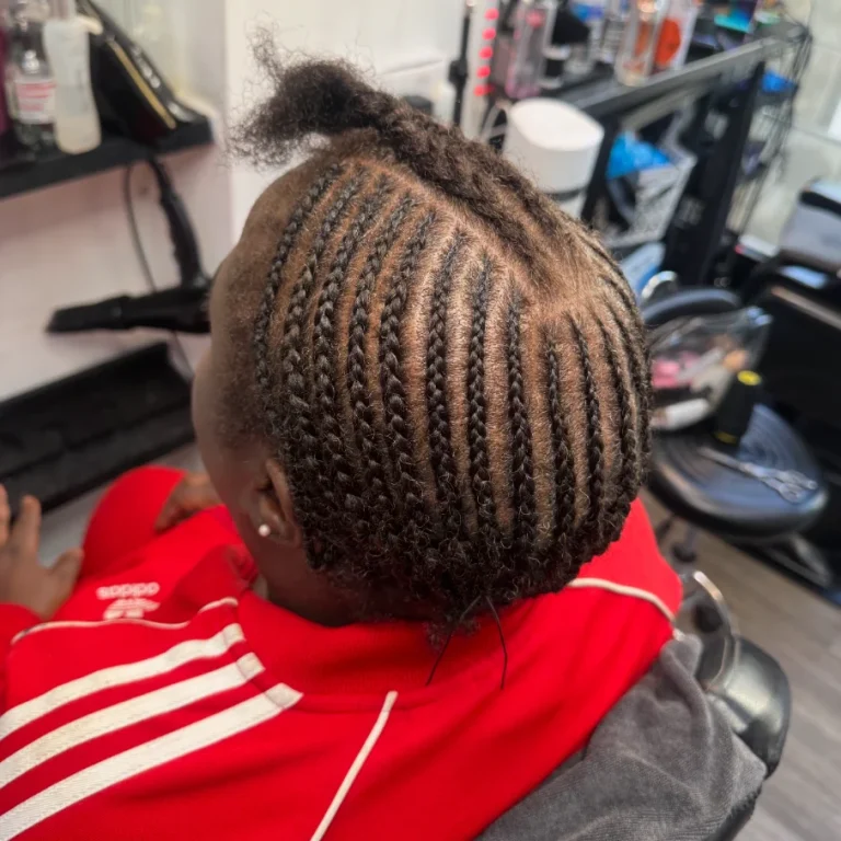 Braid down for a u part of v part wig Book London Mobile Afro Hairdresser Braider Near Me O_DOESITALL FroHub