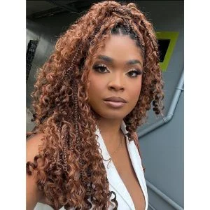 brown boho braids