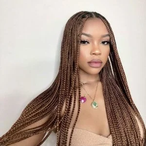 brown knotless braids spring hairstyles FroHub