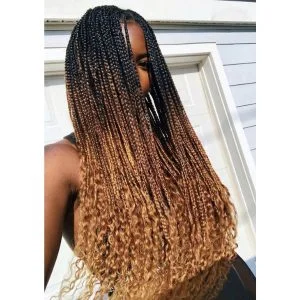 brown ombre braids FroHub