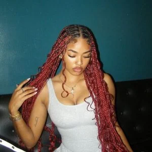 burgundy boho braids for autumn