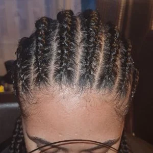 cornrows on natural hair