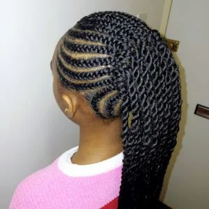 feed in ponytail