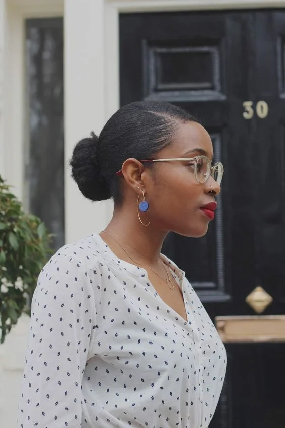 How To Achieve and Maintain a Sleek Bun For 4c Afro Hair in The Summer Heat