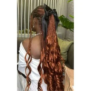 half up half down on braids FroHub