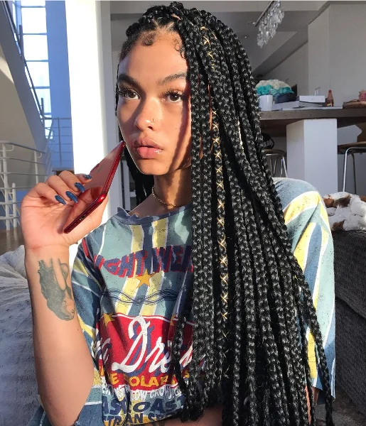 20 trendy ways to style your box braids for Summer