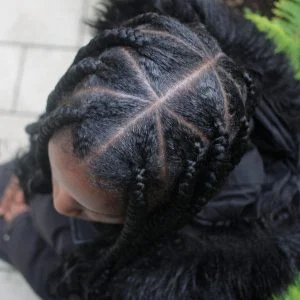 jumbo knotless braids with curly ends London FroHub