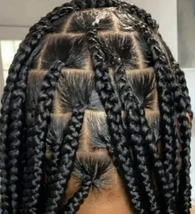 Knotless Box Braids large Waist Length Jojosbraids Book London Afro Hairstylist Braider Appointment FroHub