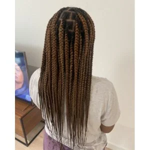large brown knotless braids London FroHub