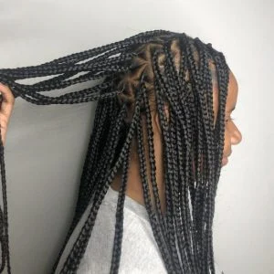 medium knotless braids with triangle parts London FroHub
