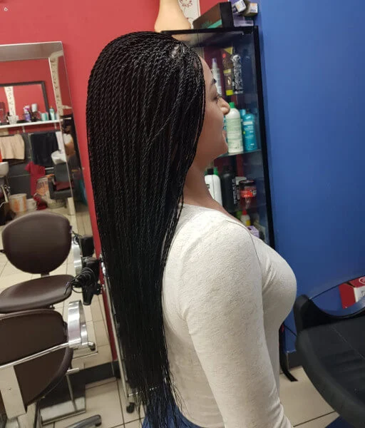 Micro Braids Mid Back Length Luemas Book London Afro Hairdresser Braider FroHub
