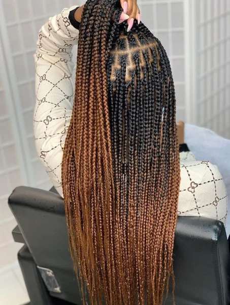 Ombre box braids