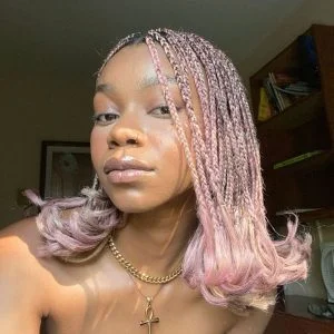 pastle pink braids FroHub