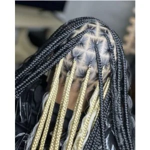 Peekaboo knotless braids 