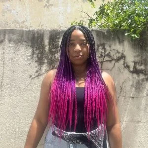 purple ombre box braids FroHub
