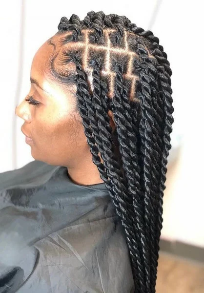 Senegalese Twists Rope Twists Braiding Meraki Book East London Mobile Afro Hairdresser Black Hair Salon Near Me FroHub