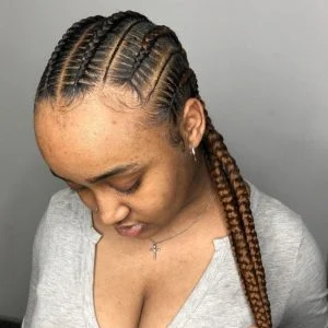 stitch feed in braids Afro hairdressers near me in Wandsworth FroHub