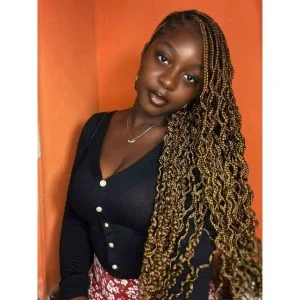 wavy end braids